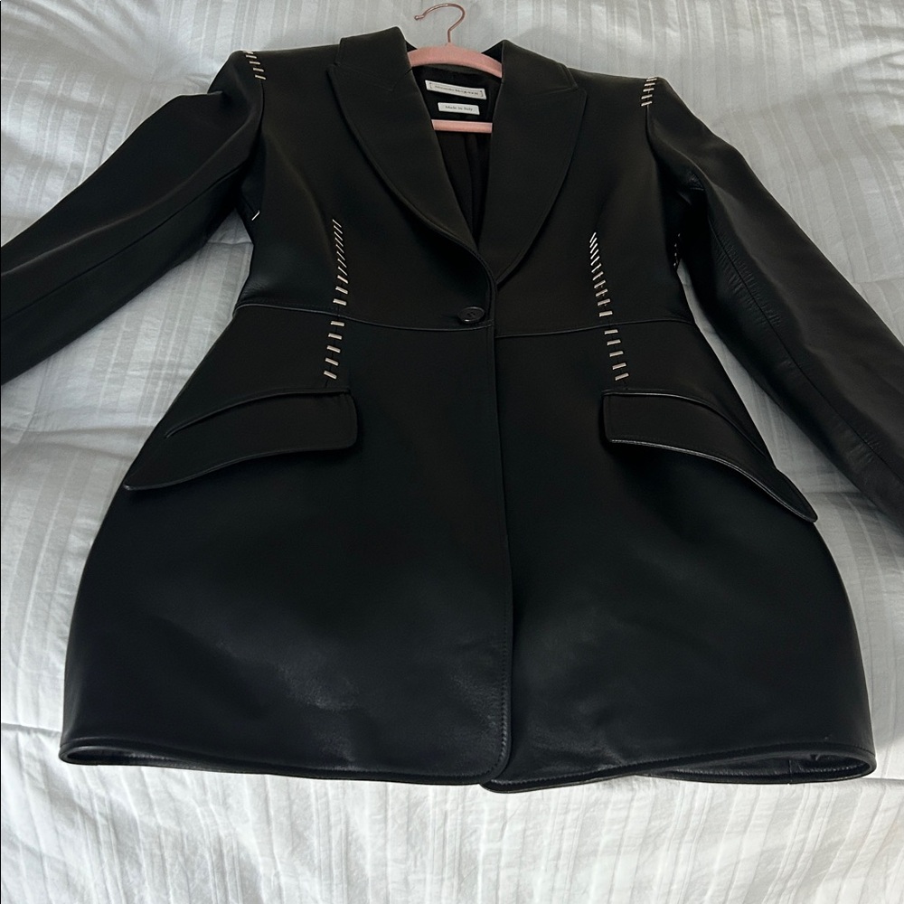 Alexander McQueen Black Blazer with Stitch Accents